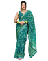 Vasthrlay Georgette Bandhani Unstitched Maroon Saree
