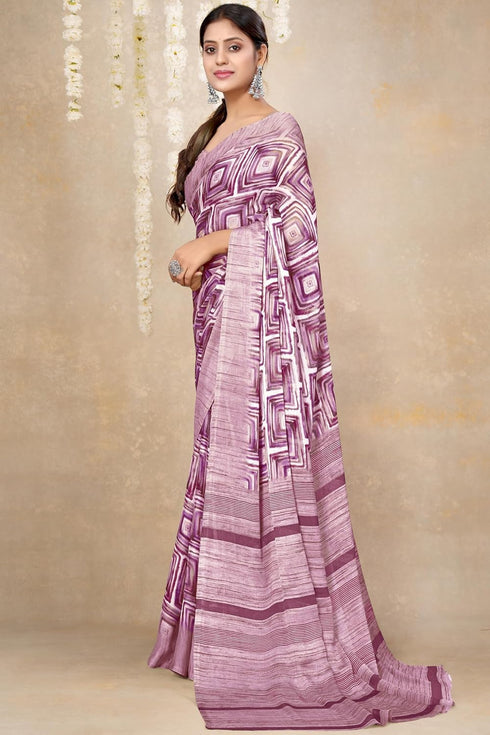 Vasthrlay Fashion Chiffon Georgette Teal Ethnic Wear