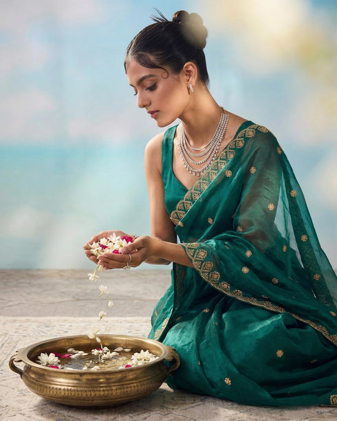 Vasthrlay Border Unstitched Saree