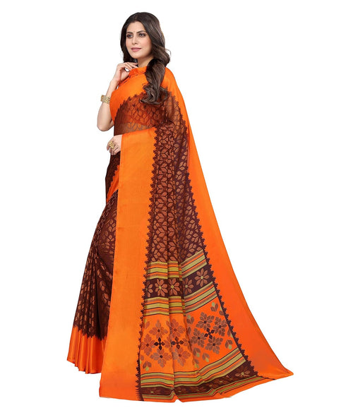 Vasthrlay Designer Chiffon Aliza Maroon Ethnic Wear