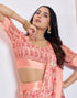 Vasthrlay Georgette Printed Unstitched Multicolor Saree