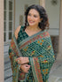Samah Georgette Bandhani Pink Saree