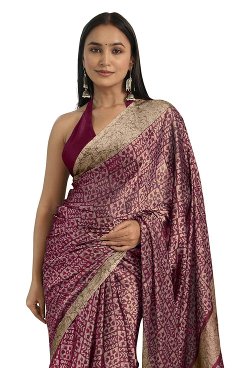 Vasthrlay Fashion Georgette Abstract Dusty Ethnic Wear