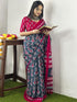 Vasthrlay Printed Unstitched Blue Smc Ethnic Wear