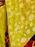 Vasthrlay Georgette Scalloped Dark Saree