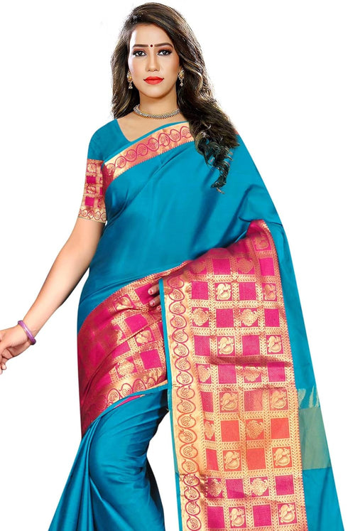 Vasthrlay Jacquard Unstiched Ethnic Wear