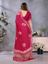 Vasthrlay Black Unstitched Saree