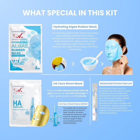 A+ Hydra Facial Korean Monodose Kit | 6 Step Facial Kit