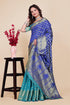 Vasthrlay Embellished Turquoise Ethnic Wear