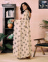 Vasthrlay Chanderi Printed Unstitched Orange Saree