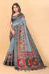 Vasthrlay Kanjivaram Traditional Unstitched Saree