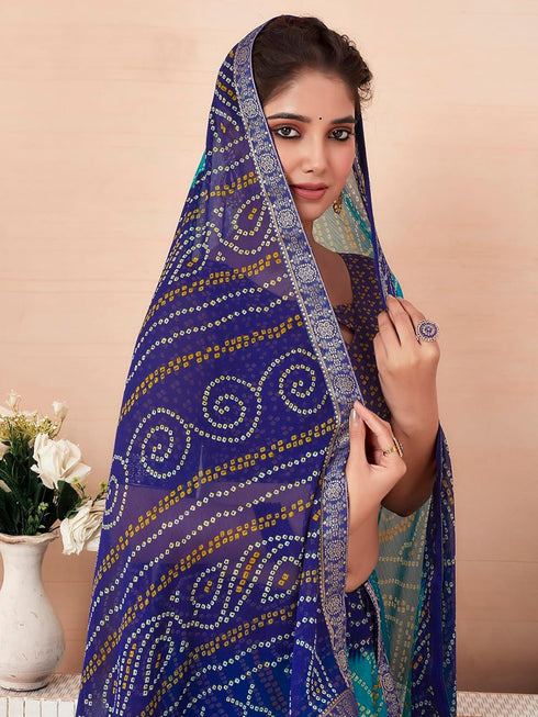 Vasthrlay Bandhani Unstitched 3728s2630n Deep Magenta1