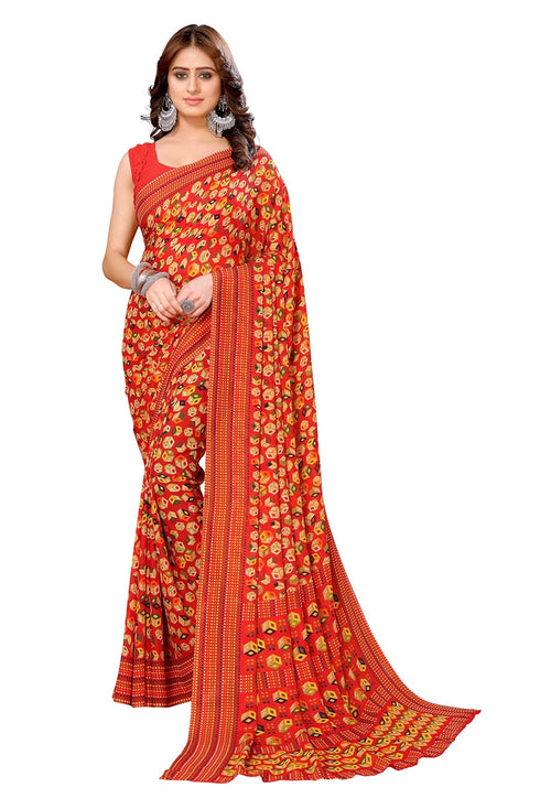 Vasthrlay Trendy Georgette Material Ethnic Wear