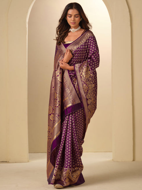Vasthrlay Banarasi Woven Saree