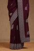 Vasthrlay Magenta Tussar Embroidered