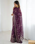 Vasthrlay Georgette Weaving Unstitched Red Saree