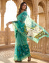 Vasthrlay Womens Printed Unstitched Peach Saree