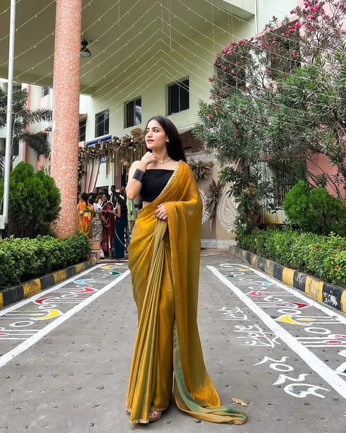 Vasthrlay Boarder Unstitched Chhaava Mustarddddd Mustard Free Ethnic Wear