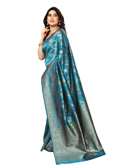 Vasthrlay Kanjivaram Unstitched Saree