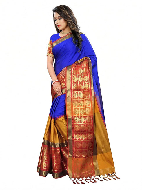 Vasthrlay Banarasi Freesize Ethnic Wear