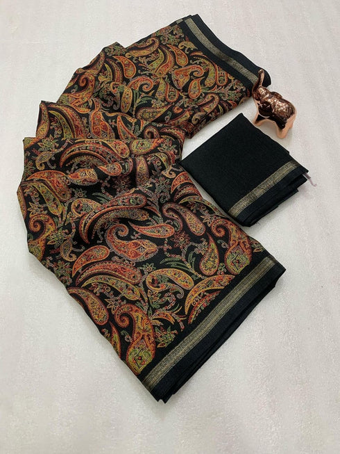 Vasthrlay Soft Saree Floral Digital Extraodinary