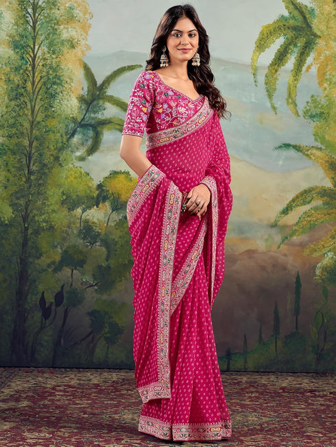 Vasthrlay Banarasi Weaving Teal Saree