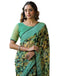 Vasthrlay Chiffon Blouse Maroon Saree