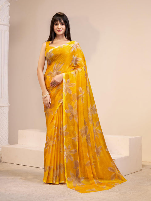 Vasthrlay Chiffon Floral Saree