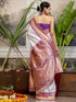 Vasthrlay Weaving Khaki Saree