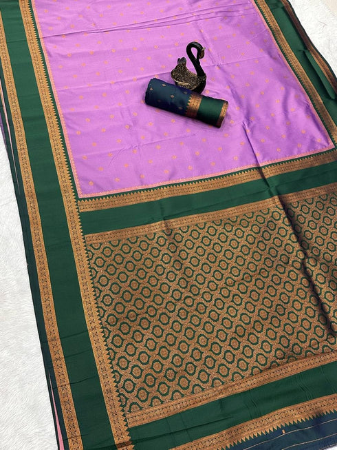 Vasthrlay Narayanpet Paithani Contrast