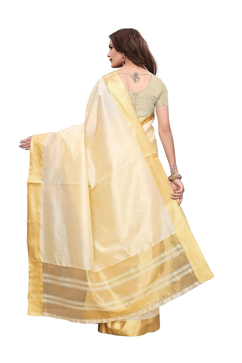 Vasthrlay Kerala Crismistmas Free Size Off White Ethnic Wear