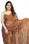 Vasthrlay Fashion Chiffon Turquoise Ethnic Wear