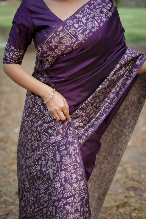 Vasthrlay Tussar Handloom Saree