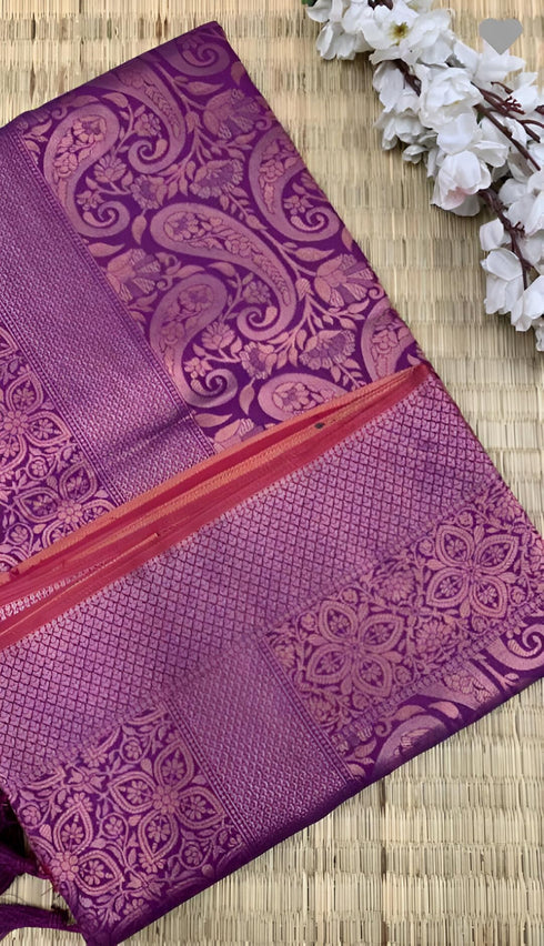 Vasthrlay Banarasi Unstitched Saree