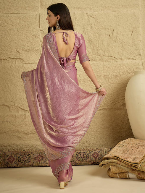Vasthrlay Scalloped Unstitched Designer Vm Ethnic Wear