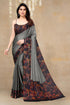 Vasthrlay Fashion Rhinestone Embellished Black Ethnic Wear