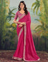 Vasthrlay Embroidery Traditional Unstitched Violet Saree