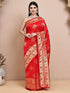 Vasthrlay Red Silk Saree