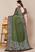 Vasthrlay Fashion Chiffon Georgette Teal Ethnic Wear