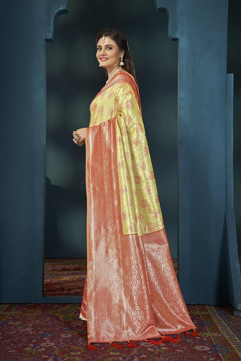 Vasthrlay Banarasi Embroidery Blouse Piece Mn1883