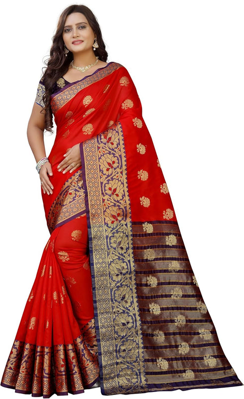 Vasthrlay Banarasi Multicolor Ethnic Wear