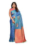 Vasthrlay Kanjivaram Unstitched Piece Blue