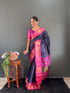 Vasthrlay Kanjivaram Traditional Contrast Included