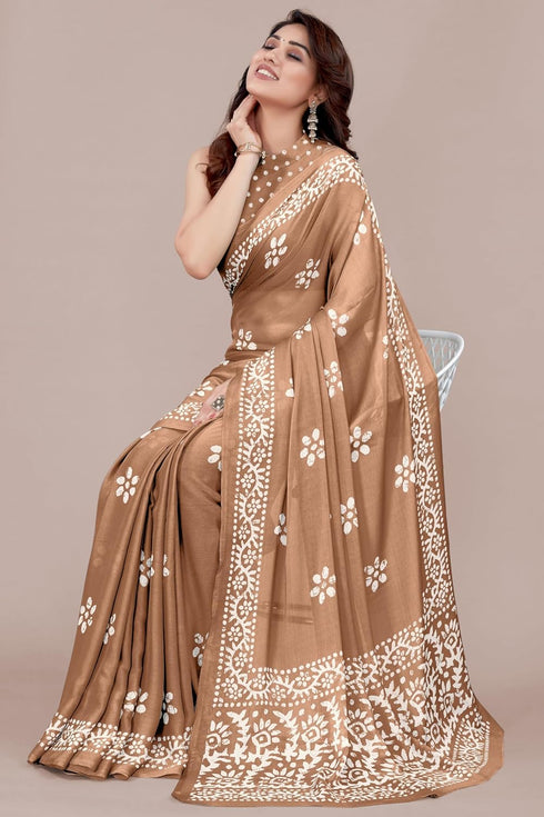 Vasthrlay Fashion Chiffon Printed Parrot Ethnic Wear