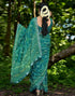 Vasthrlay Georgette Bandhani Unstitched Maroon Saree