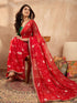 Vasthrlay Georgette Bandhani Embroidered Unstitched Ethnic Wear
