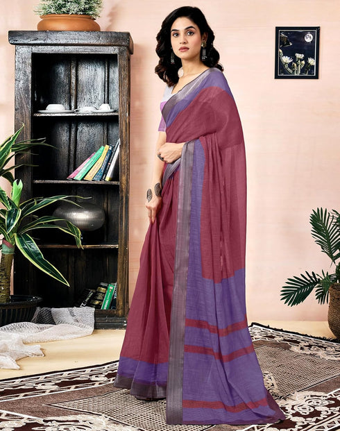 Vasthrlay Womens Printed Unstitched Dark Green Saree