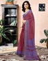 Vasthrlay Womens Printed Unstitched Dark Green Saree