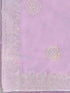 Vasthrlay Shimmer Embroidery Sky Saree