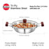 Hawkins 2.5 Litre Deep Fry Pan | Triply Stainless Steel Kadai
